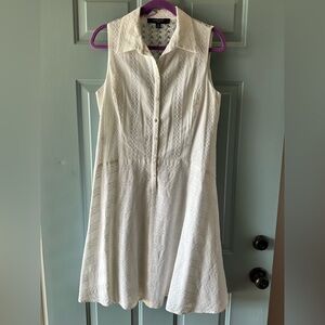 White embroidery sundress Nine West size 14